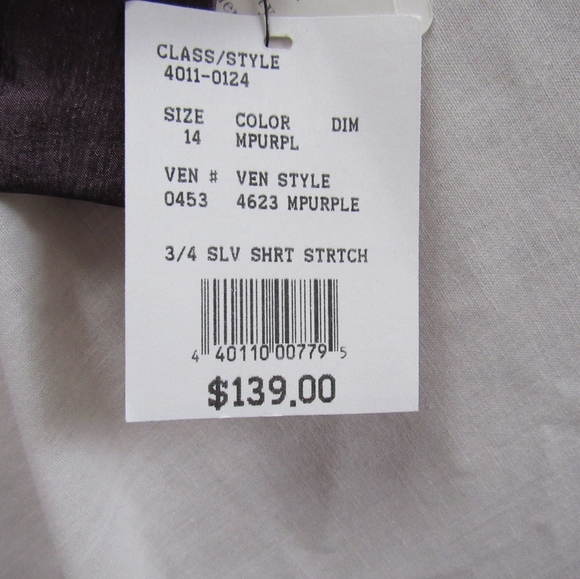 Size 14 2-Piece R&M Richards Plum Dress New with Tags - Picture 14 of 14